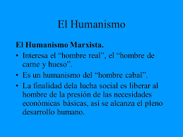 MARX Y EL HUMANISMO