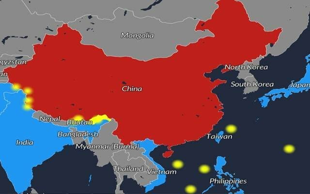 El territorio chino comienza a ser desgajado