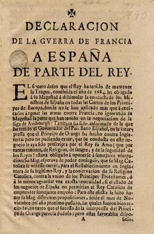 Declaració de guerra a España