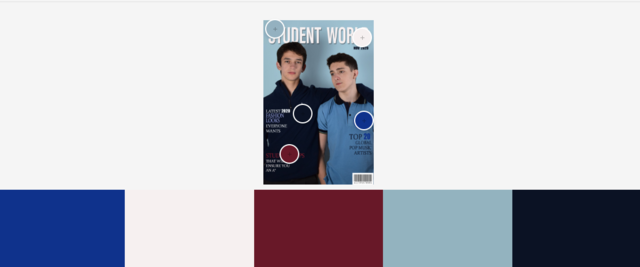 Preliminary Task: Colour scheme