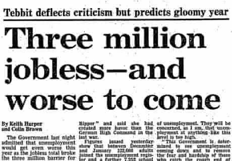 Unemployment in the 80s