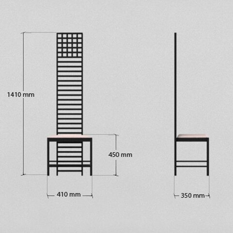 SILLA MACKINTOSH (CHARLES RENNIE MACKINTOSH)