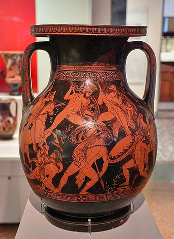 Anfora a figure rosse - 400 a.C. circa