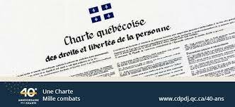 Charte des droits et libertés de la personne