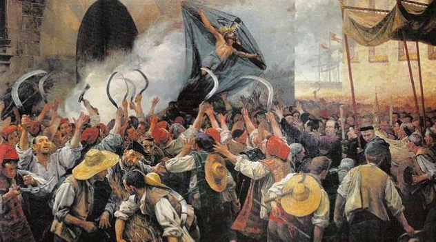 Levantamiento de Andalucía, Cataluña y Portugal