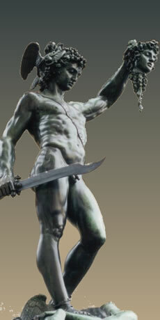 Perseo con la cabeza de Medusa.