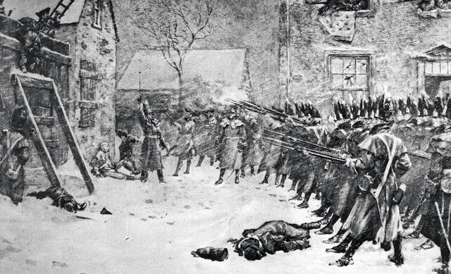 départ des troupes révolutionnaire de la province de Québec