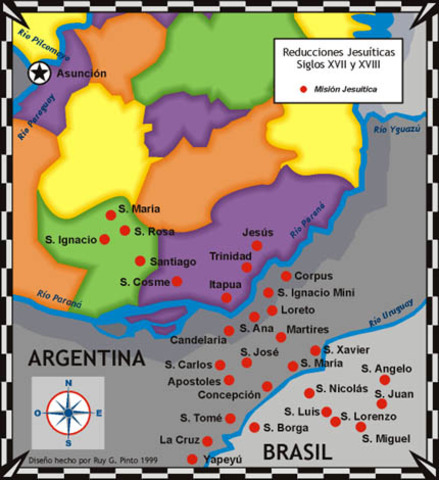 Reducciones jesuíticas.