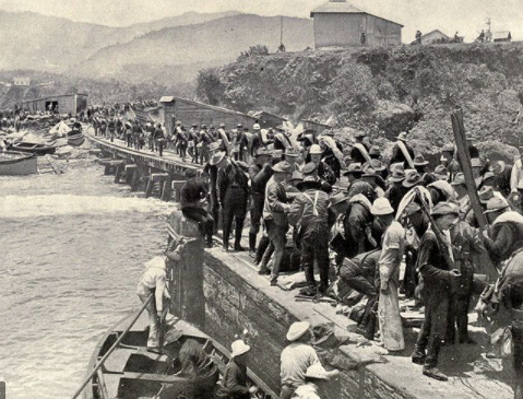 The U.S. invades Cuba