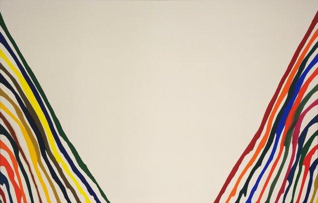 Morris Louis. Beta Lambda, 1961, Museum of Modern Art, New York, New York.