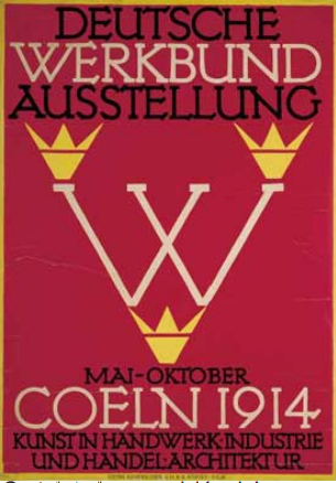 Cartel de la exposición del  Deutscher Werkbund e Colonia