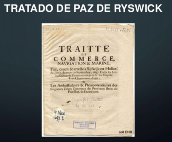 Se firma la paz de Ryswick