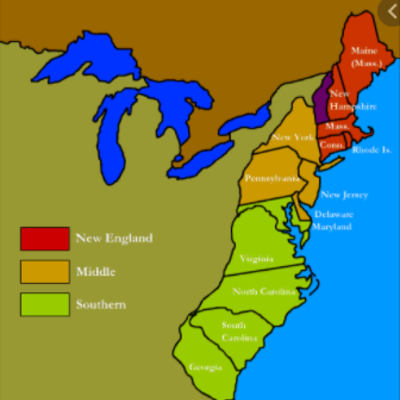 Timeline: 13 colonies