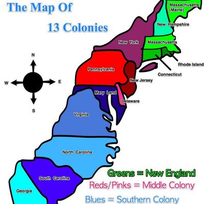Timeline: 13 Colonies