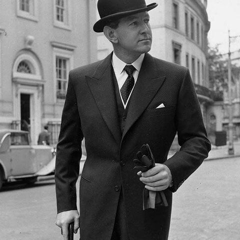 Fashion High Waisted pants, Bowler hats, and Dresses with hats and heels