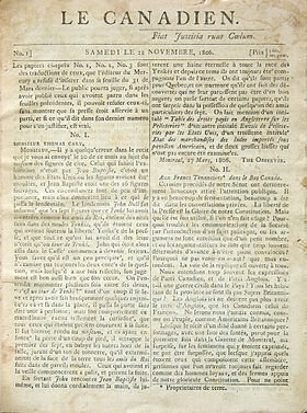 Fermeture du journal Le Canadien