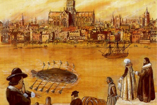 Probably the First Working Submarine