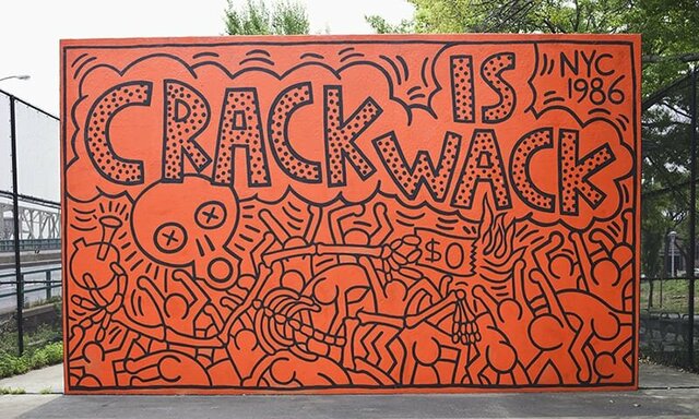 Street Art: Keith Haring, Crack is Wack