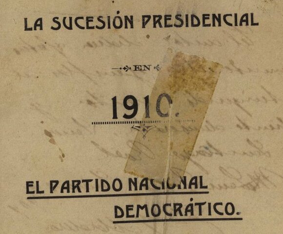 1908 Libro la sucesión presidencial de 1910