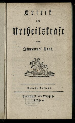 La crítica del juicio (Kant)