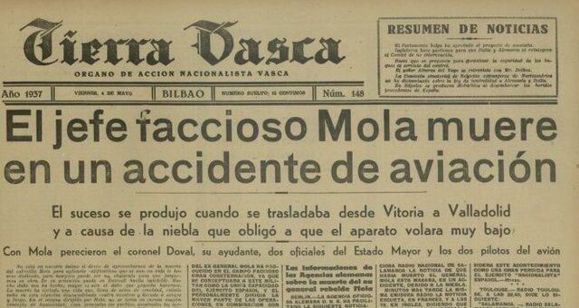 Muerte del General Mola