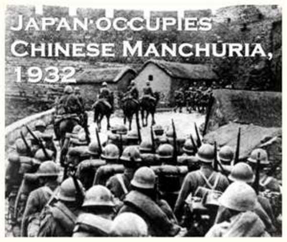 •	The Japanese Army invades Manchuria – [“Manchurian Incident”]