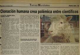 Primer Clon a partir de una cédula de un mamífero adulto.