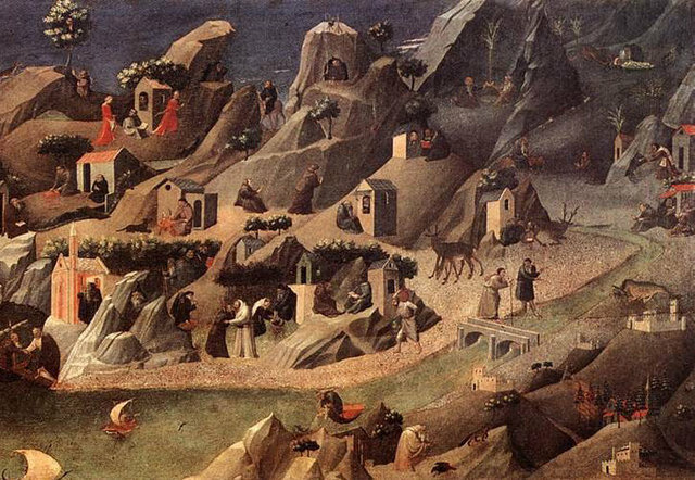 Comienzo de la escuela monástica en Oriente.