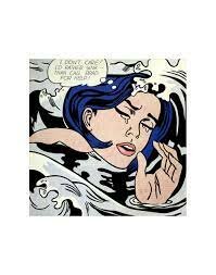 Drowning Girl - Ray Lichtenstein