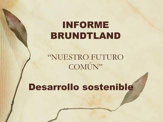 La ONU publica “Nuestro Futuro Común”