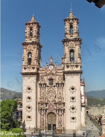 Fachada de la Iglesia de Santa Prisca