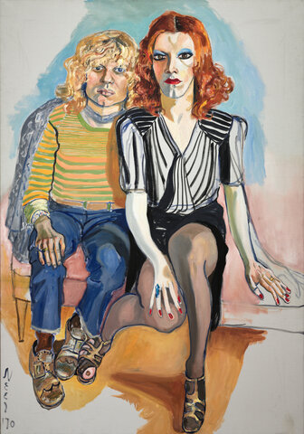 Alice Neel. "Jackie Curtis and Ritta Redd," 1970, Cleveland Museum of Art, Cleveland, Ohio.