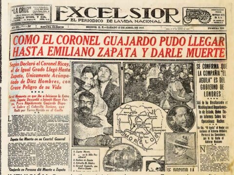 Es acribillado Emiliano Zapata por Jesús Guajardo