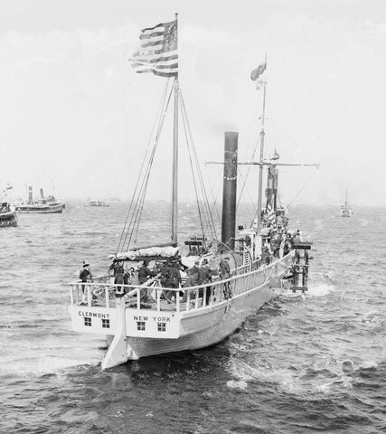 Robert Fulton’s steamboat Clermont makes its first commercial voyage