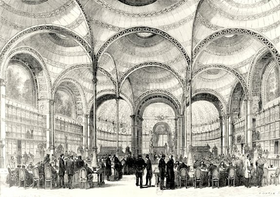 The Bibliothèque Nationale's reading rooms, closed since September 1870, are reopened in Paris