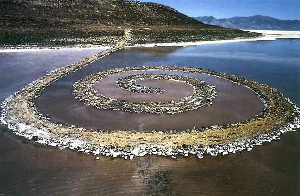Robert Smithson. Espiral Jetty.