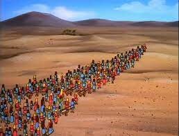 Los 40 años en el decierto con el dictamiento de los 10 mandamientos