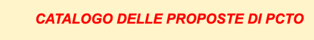 Ricognizione dell’offerta di progetti PCTO