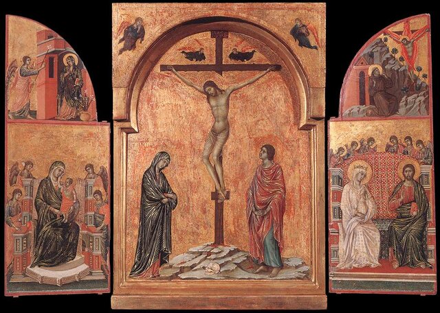 Triptych (with Stabat Mater), Duccio de Buoninsegna, Italy, 1305-1307
