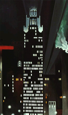 Radiator Building at Night by Georgia O'Keefe