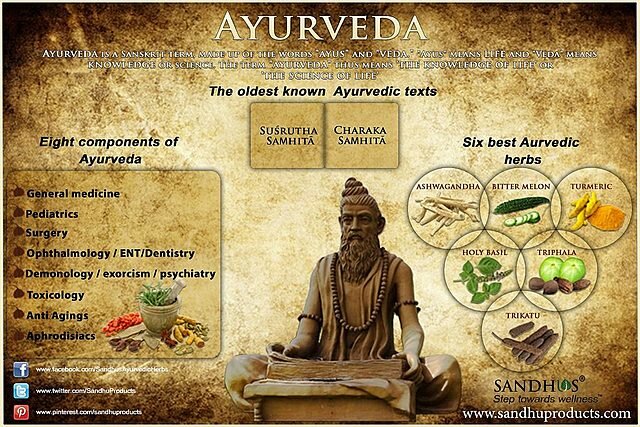 1500 BCE Ramas de la Ayurveda