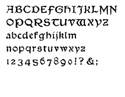Chaucer Typeface
