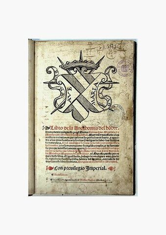 Anothomia del Hombre: El castellano conoce la medicina