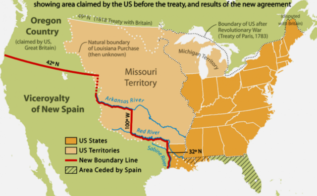 Tratado Adam Onís-Expansión hacia florida
