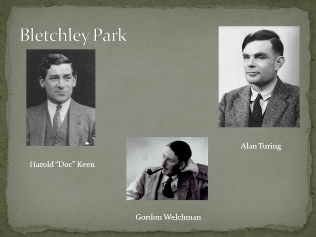 Turing, Welchman y Keen fabrican Bombe