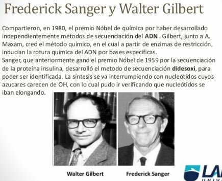Crearon los métodos para la secuenciación del DNA