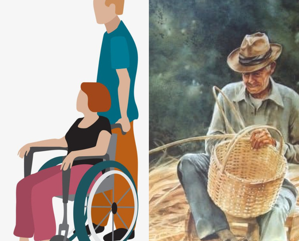 Personas con discapacidad y campesinos