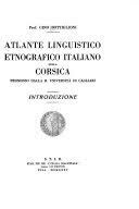 Atlante linguístico etnografico della Corsica
