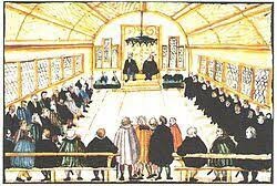 La separación formal de la iglesia y el poder de un estado independiente a ella