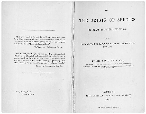Publica The Origin of Species (El origen de las especies).